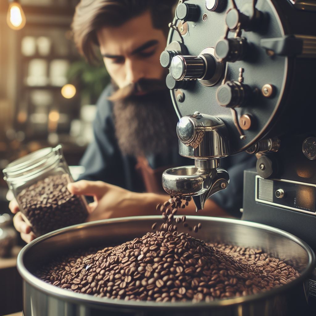 Préparation des grains de café